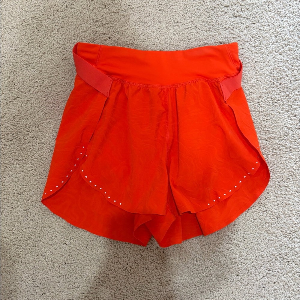 Lululemon Athletica Bright Orange Athletic Shorts